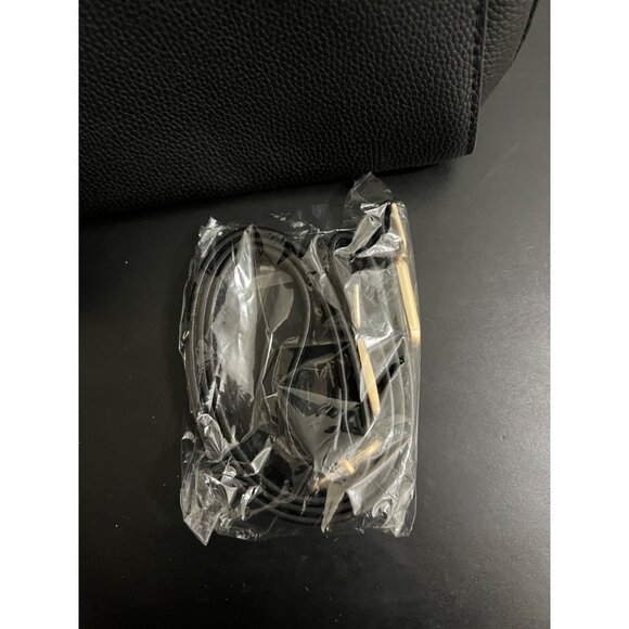 Prada Faux Black Tote Shoulder Bag with Strap - Picture 5 of 11